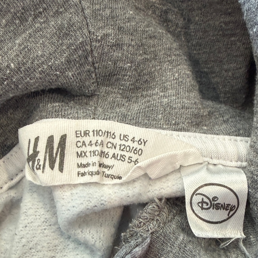 H&M Disney Kids Gray Hoodie with Frozen Print - Picture 2 of 2